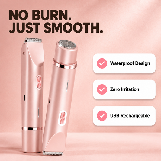2-in-1 Waterproof Body & Bikini Trimmer